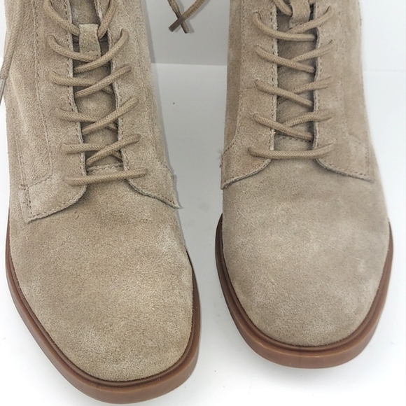 Lucky Brand Diedrah Tan Suede Heeled Boots 9.5 - Picture 5 of 14
